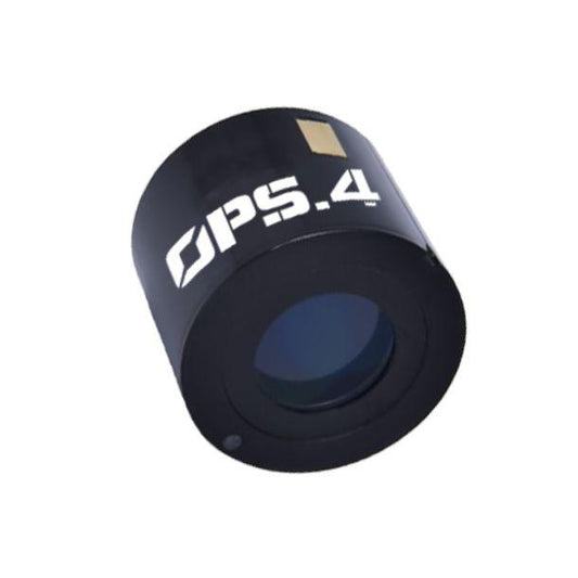 Official Exosens OPS.4 image intensifier tube on a white background